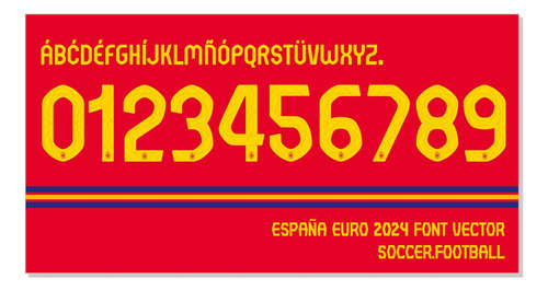 Tipografía España Euro 2024 / Archivo, Ttf / Otf, Ai, Eps.