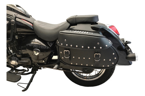 Alforjas Para Moto Italika Tc 250 Con Estoperoles