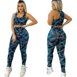 Roupa De Academia 4 Conjunto Fitness Estampados + Brinde