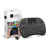 Teclado Touch Pad Wireless Smart Tv Microlab - 7569 Color Del Teclado Negro