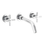 Llave Mezcladora Lavabo Pared C/maneral Cruz Cromo 4731 Dica