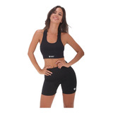 Conjunto Calza Corta + Top Deportivo Lycra Fitness