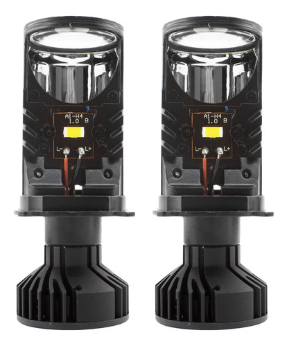 Kit Cree Led H4 Canbus 12v 40000 Lumene Csp Chip Con Lupa