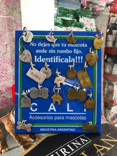 Chapita Metalica Personalizada Identificacion De Mascotas