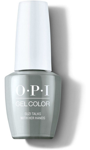 Opi Gel Color Milan - Suzi Talks With Her Hands Color Gris Oscuro