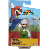 Luigi De Fuego Figura Articulada De 2.5  Super Mario Bros