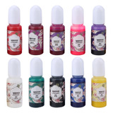 Pigmento Epoxi Uv, 10 Colores, 10 Ml, Colorante De Resina