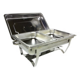 Rechaud Inox 9l 1/2 Panela Banho Maria 2 Cuba Buffet 7335-02