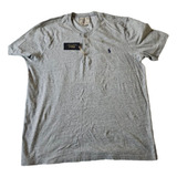 Polo Raph Lauren Playera Gris Con Botones Talla Xxl