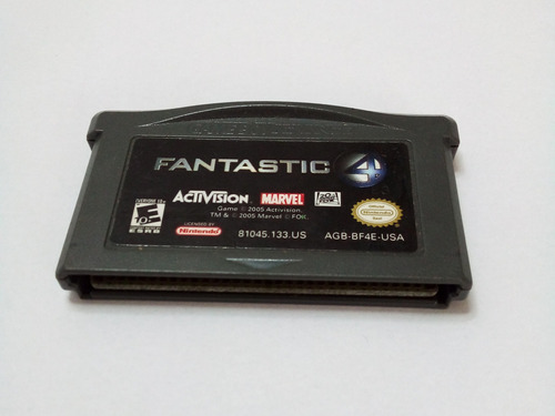 Cartucho Game Boy Advance Fantástico 4