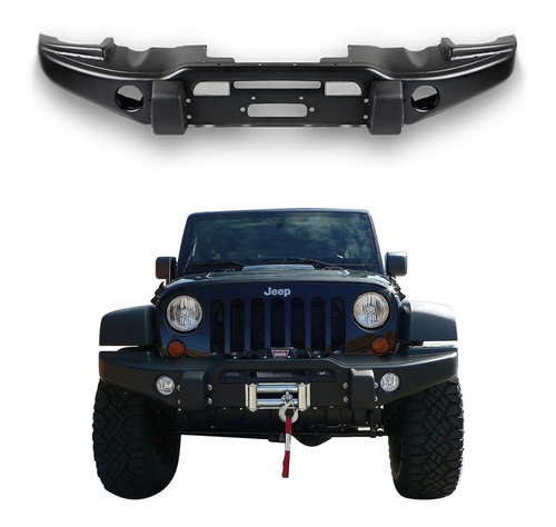 Defensa Jeep Jk Wrangler 2007 - 2018 Con Base Para Winch Del