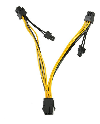 Cable Adaptador Splitter 6 Pin A 2x Pcie 8 Pin (6+2) Minería