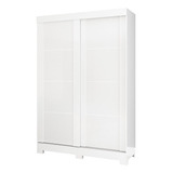 Guarda-roupas 2 Portas De Correr Multimóveis Cr35125 Cor Branco Brilho