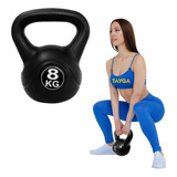 Pesa Rusa 8 Kg/17.6 Lb Kettlebell, Funcional Cross Tayga Color Negro