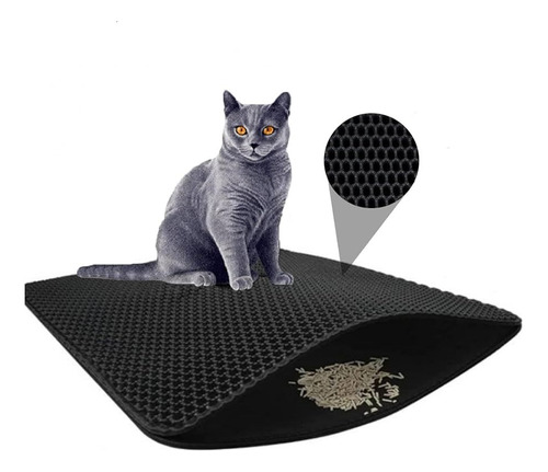 Tapete Recolector Arena Extra Grande Doble Capa Para Gatos