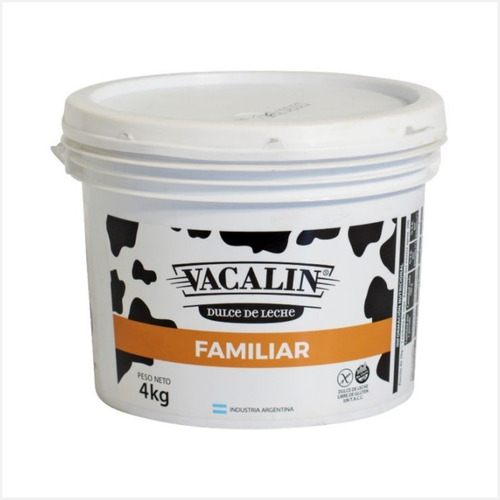 Dulce De Leche Familiar Vacalin 4kg