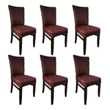 Cubre Silla Stretch-6 Piezas Elástico Ajustable