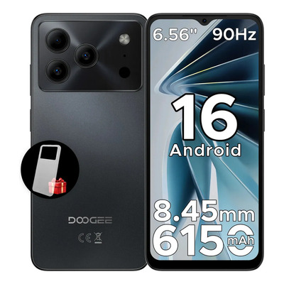 Doogee Note 56 Celulares Baratos Android 16 Smartphone 6150mAh Batería de Anodo de Silicio, 6,56\