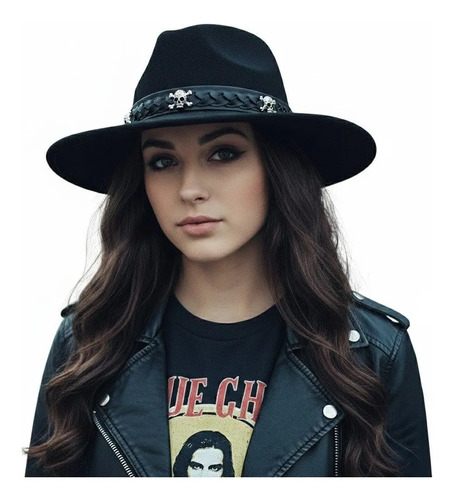 Sombrero Fabellino Indiana Chopper Hipster Calaveras Retro