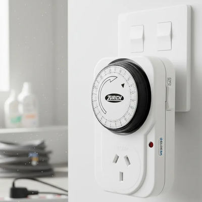 Timer Enchufable Mecanico Analogico Din Zurich | Envío gratis