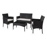 Conjunto De Muebles De Patio De 4 Piezas Shintenchi, Sillone