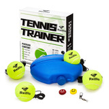 Equipo De Tenis Portatil Para Auto-practica C/4 Pelotas