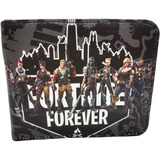 Cartera Fortnite Forever Negra - Videojuego - Tipo Piel