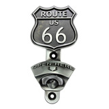 Destapador Pared Metal Route 66 Us Tipo Vintage Casa Garage 