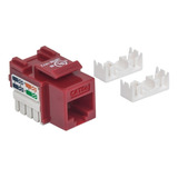 Jack Rj45 Cat5e Intellinet Utp Keystone De Impacto Rojo