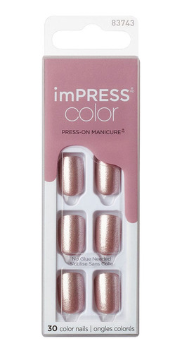 Uñas Impress Color Champagne Pink