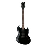 Guitarra Eléctrica Esp Ltd Viper-10 Con Funda Y Afinador Color Negro Orientación De La Mano Diestro