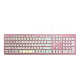 Teclado Rosa Gamer Cougar Vantar Ax Rgb, Switch Tijera