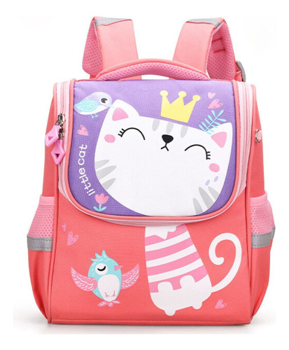 Mochila Escolar Infantil Menino Menina Dinossauro Gatinho