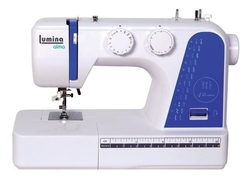 Máquina De Coser Recta Lumina Alma Portable Azul 220v