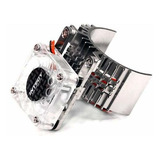 Disipador Motor Rc 540 Con Ventilador - Plata