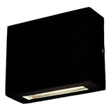 Aplique Exterior Acero Bidireccional 1xg9 Negro 1202