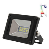 Reflector Proyector Led 10 W Ip65 Apto Intemperie Color De La Carcasa Negro Color De La Luz Blanco Frío