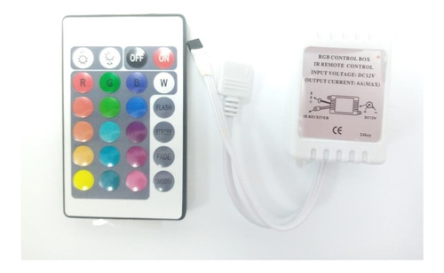 Controlador  De Luz Rgb Con Control Remoto