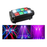 Cabeza Movil Led Spider Beam Rgbw Dmx 8x3w Luz Disco