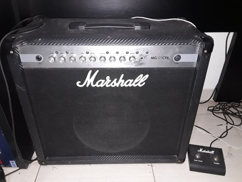 Amplificador Marshall Carbon Fiber Mg101cfx Com Footswitch