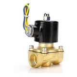 Válvula Solenoide Latón 12 Vcd De 1/2 Nc Gas Agua Refrigeran