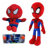 Peluche De Spiderman Hombre Araña Avengers X 2pzs Con Juego