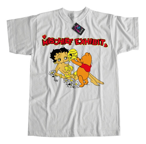 Remera Pooh Betty Boop Dtf Estampa Grande Calidad Premium