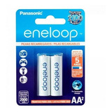 Pilha Recarregável Aa 2000mah Eneloop Bk-3mcce/2bb Panasonic