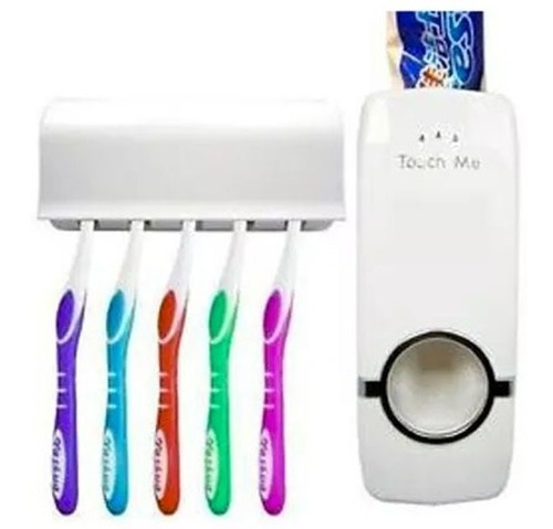 Dispenser Pasta Dental Porta Cepillo 2 En 1 Soporte Touch Me