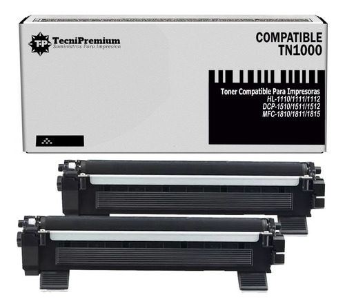 Pack 2 Toner Generico Impre Brother Dcp-1512 Hl 1110 Mfc1810