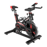 Bicicleta Estatica Spinning Fitness Deportes Senzo Fit Color Negro/rojo