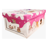 Cajas Baulera De Carton Plegables 48x36x22cm Con Manija