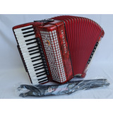 Acordeon 120 Baixos Todeschini Super 9  Nova 