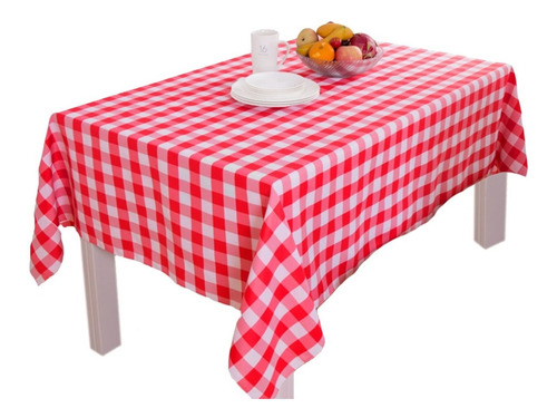 Mantel Picnic Rojo Cuadrado 145cm